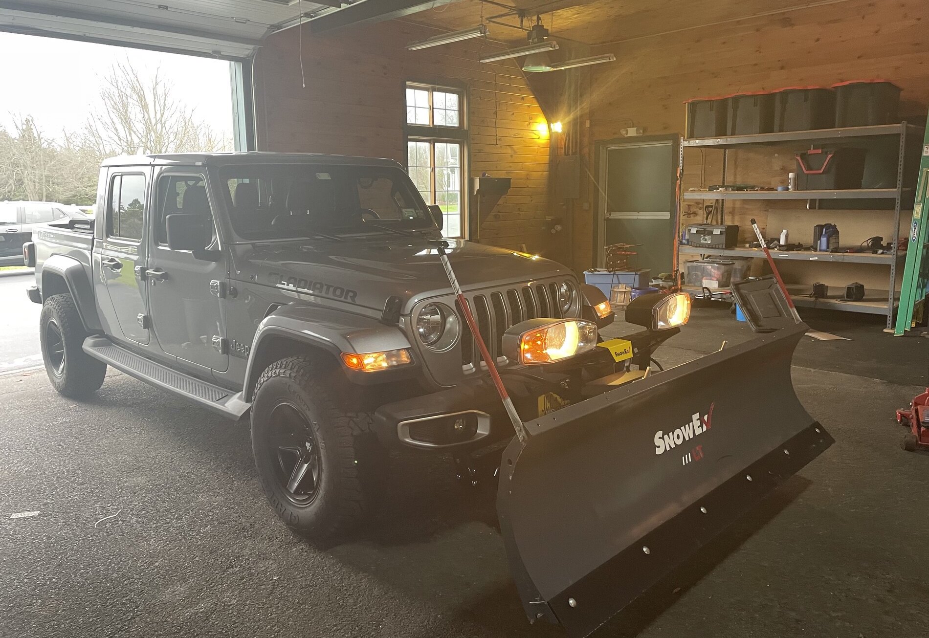 Cheap and easy snow brush storage!  Jeep Gladiator (JT) News, Forum,  Community 