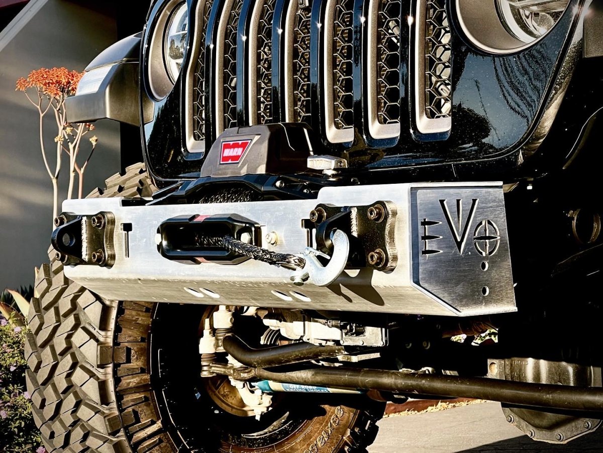 Evo Mfg Jeep Gladiator Aluminum Quarter Pounder Front Winch Bumper